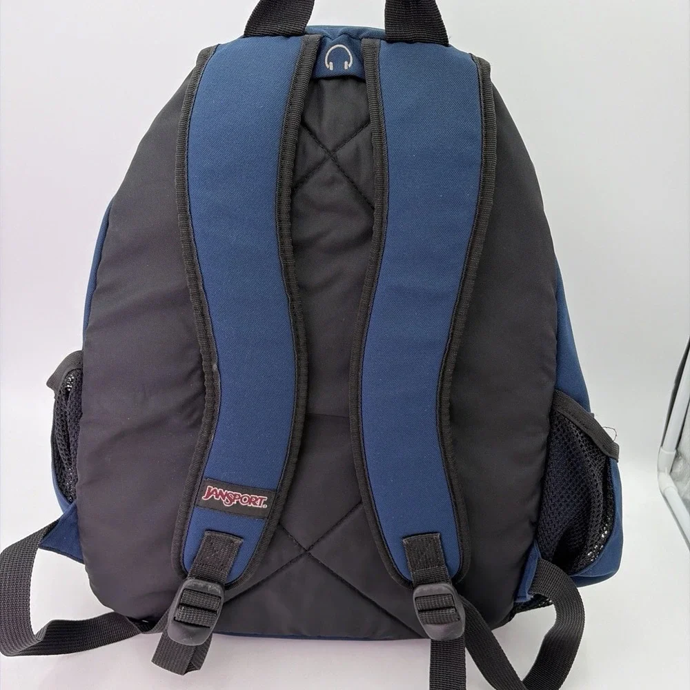Jansport Big Multi Navy Blue Student Travel Backpack with Pockets